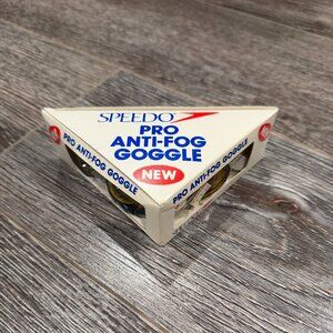 Vintage Speedo Pro Anti Fog Swim Goggles in original packaging